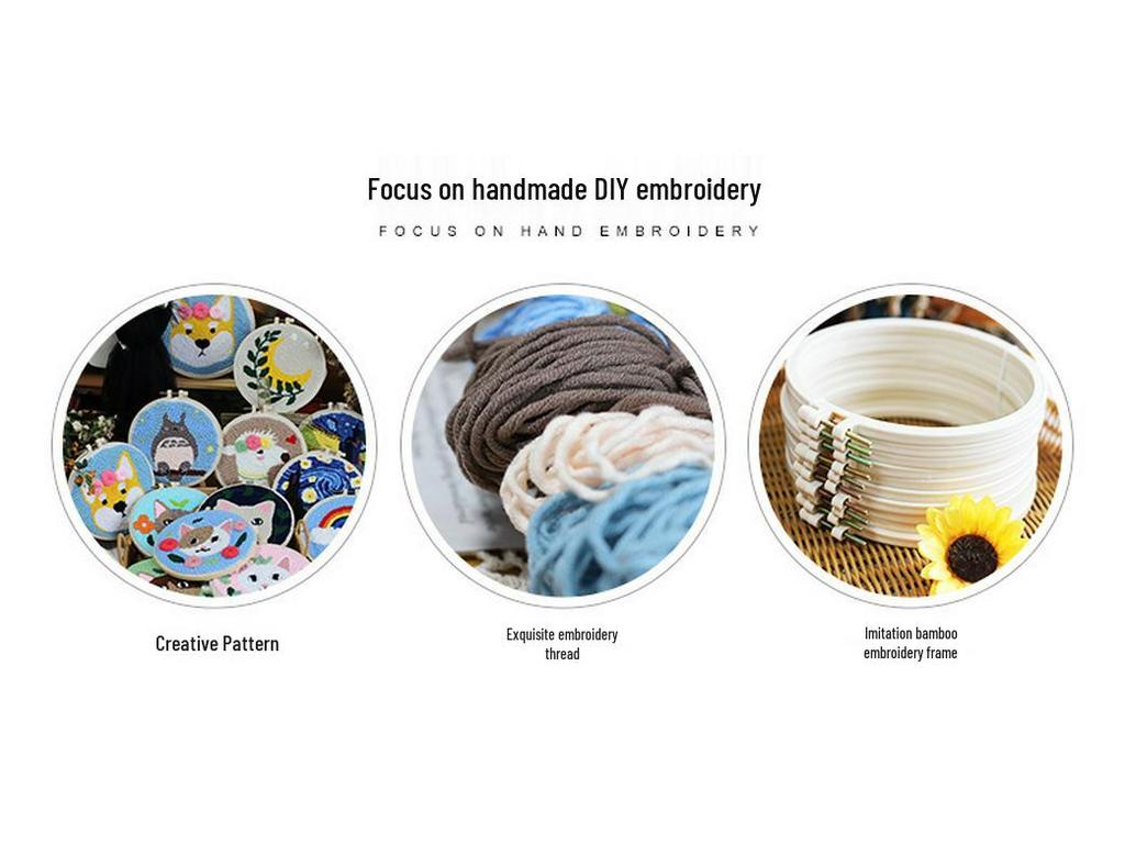 Детская вышивка Сузи «Пять злаков и бобов», мультяжная шерстяная картина на холсте