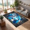 Lazio FC Soccer Football Pattern Soft Area Rug Non Slip Indoor Floor Carpet Sports Decor Mat for Bedroom