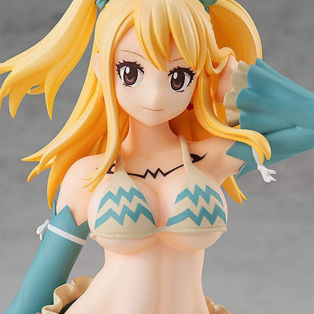 Anime Lucy Heartfilia Figure Aquarius Girl Lucy Standing Pose Action figure Erza Scarlet figurine Doll Collection Adult Boy Gift