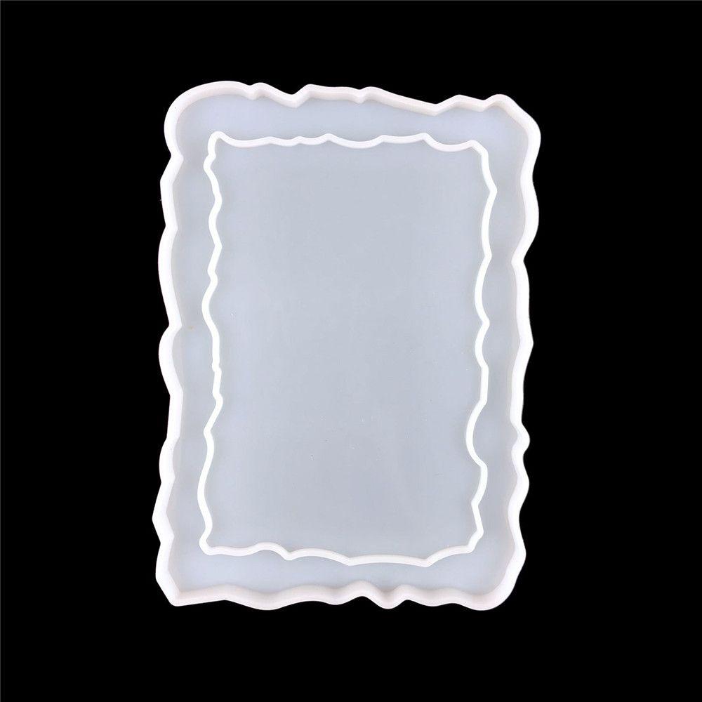 Кристалл эпоксидная смола квадратная круглая рамка для подвески форма фоторамка силиконовая форма смола форма