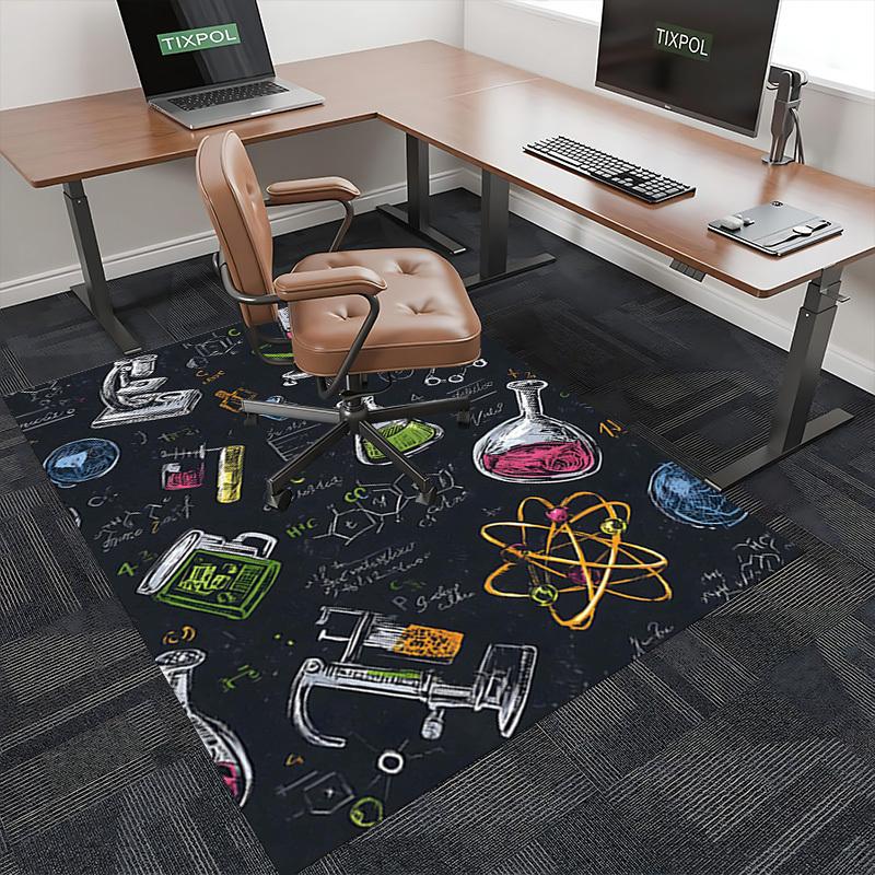 1pc Anime Cartoon Design Chair Mat - Festival Gift for Office Chairs, Suitable for All Seasons, Perfect for Home Decor, Living Room, Bedroom, Game Roo