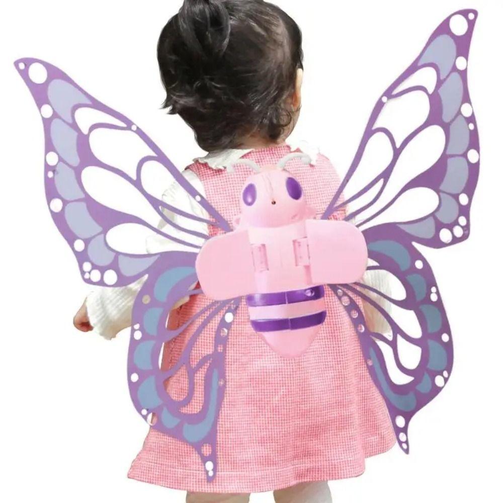 With Lights Electric Butterfly Wings Adjustable Strap Fairy Flying Toy Party