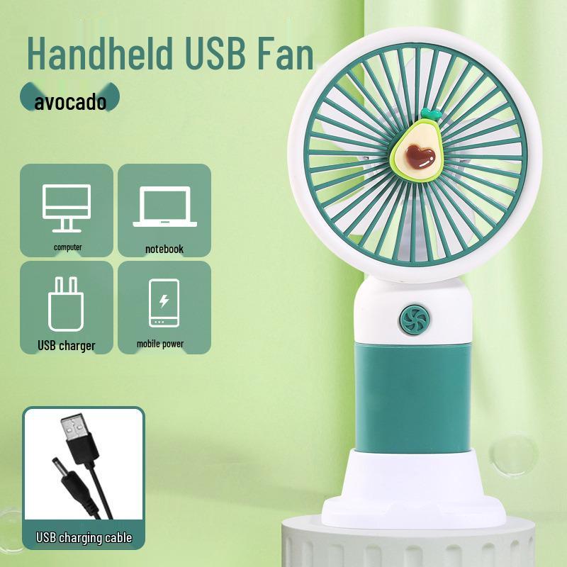 Перезаряжаемый USB мини-вентилятор: Портативный ручной и настольный стенд, идеальный подарок для студента