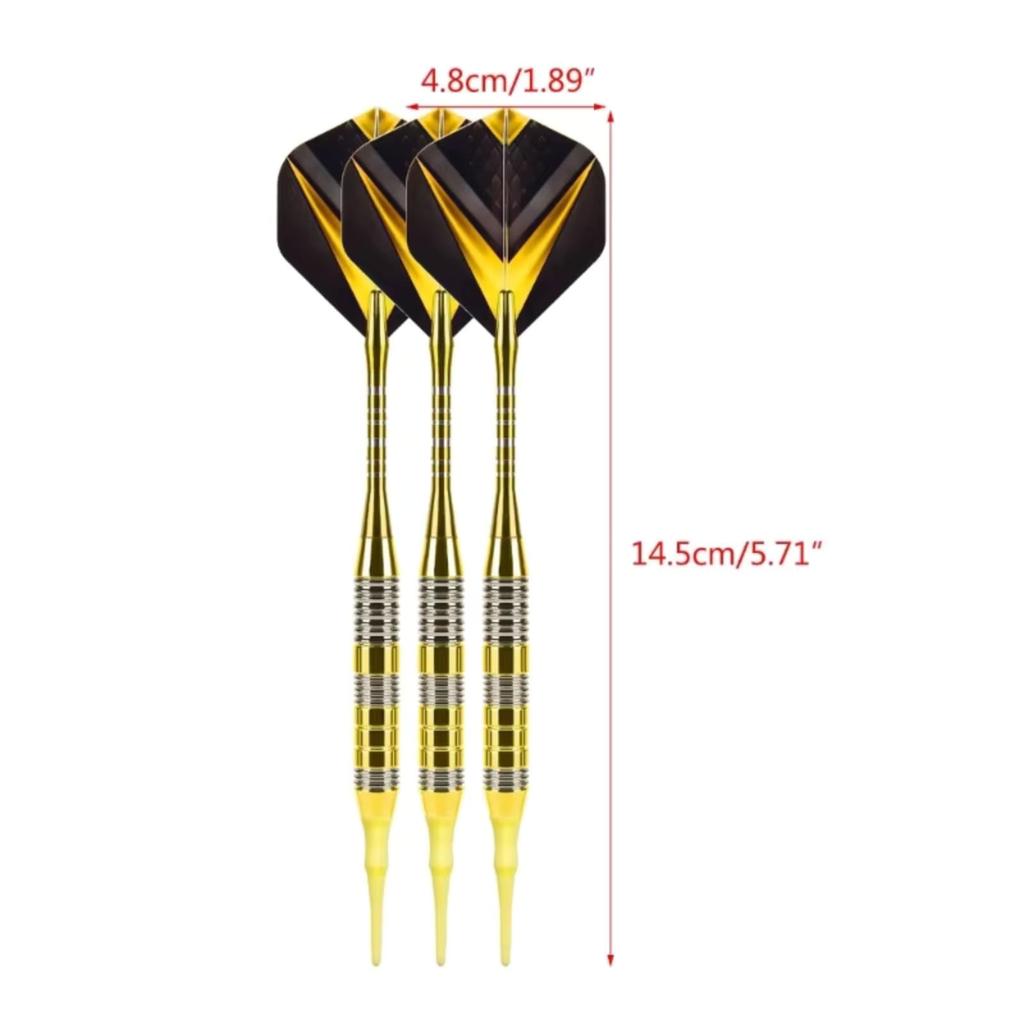 geneX Soft Darts Arrow Copper Darts with High Ideal for Beginners and Intermediate Players Set, 2BA, Friction,