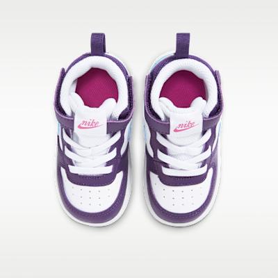 Nike Court Borough Mid 2 Белый Баклажан Королевский Пульс (ТД)