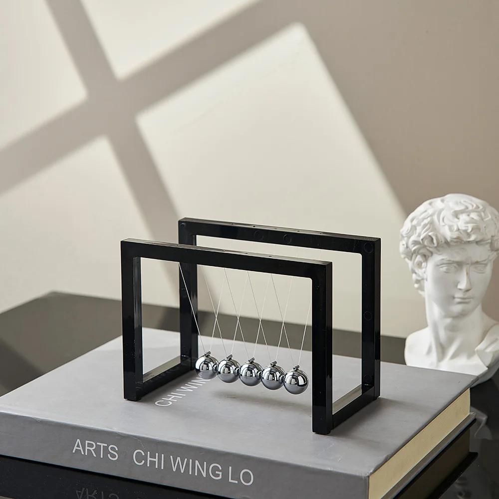 Простая Колыбель Ньютона Баланс Стальные Шарики Вечное Движение Ударный Шар Школьное Обучение Физика Наука Маятник Бытовое Использование Декор Интерьера