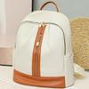 Fashionable Color Blocking Oxford Cloth Backpack Women Simple Commuting Travel Computer Backpack Large Capacity Student Backpack