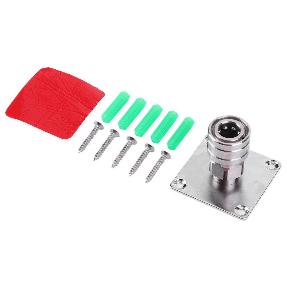 Wall Mountable Pressure Washer Accessories Stainless Steel Automatic Foam Cannon Holder Non Self-Locking Foam Cannon Wall Mount