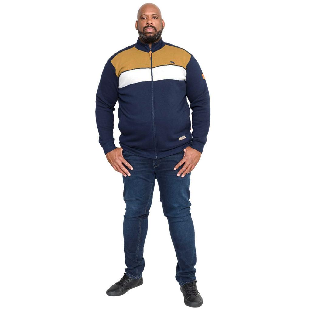 Duke Мужская толстовка D555 Willowbrook Cut & Sew Full Zip Kingsize