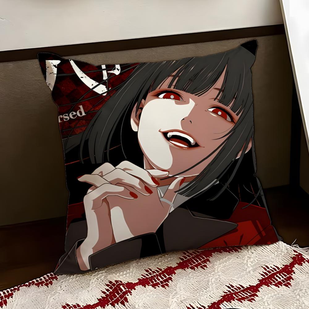 Чехол на подушку из аниме Kakegurui, двусторонний, мягкий, прочный, для дома, автомобиля, многоцелевой, для ежедневного комфорта