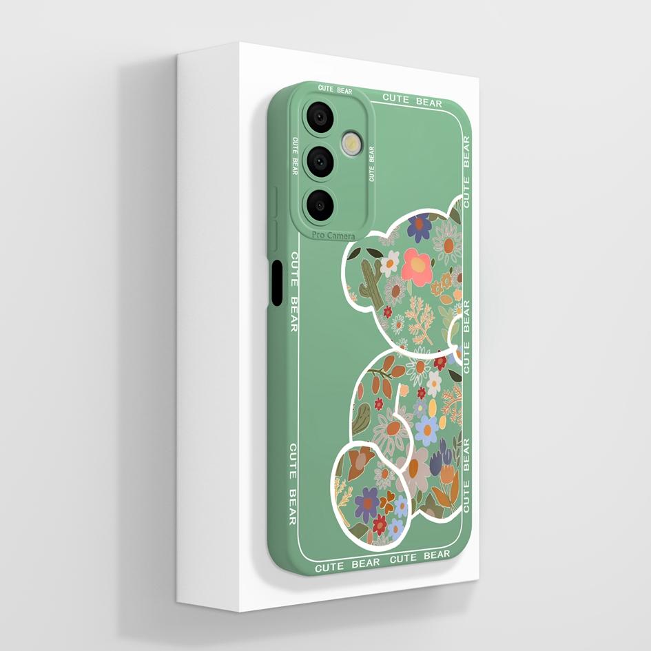 Чехол для телефона Samsung Galaxy A15 A 15 4G 5G. Роскошный модный дизайн. Матовый черный квадрат. Высококачественный мягкий жидкий силиконовый чехол для бампера Samsung.