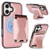 Case for iPhone 17 - TPU+Leather/PU, Pink, MagSafe