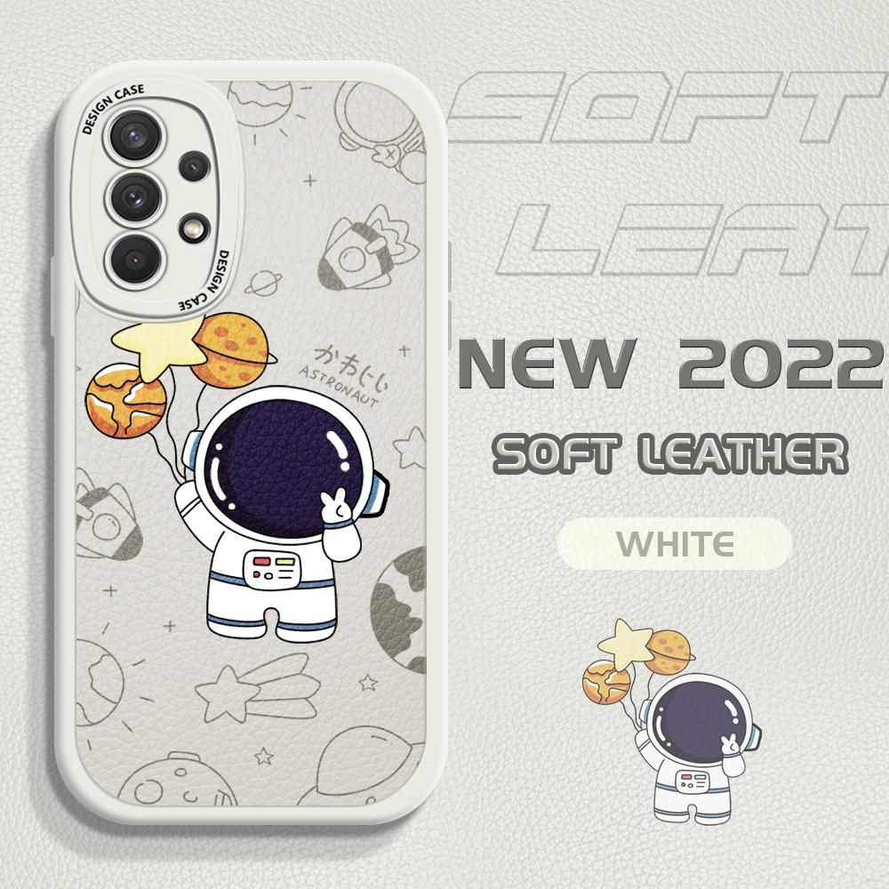 Тонкий мультяшный милый космический астронавт кожаный чехол для задней панели из искусственной кожи чехол для телефона Samsung Xiaomi Poco Redmi