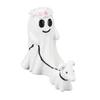 Ghost Walking Dog Statue Spooky Ghost Dog Figurine for Home Tabletop Decoration Indoor Outdoor Garden Resin