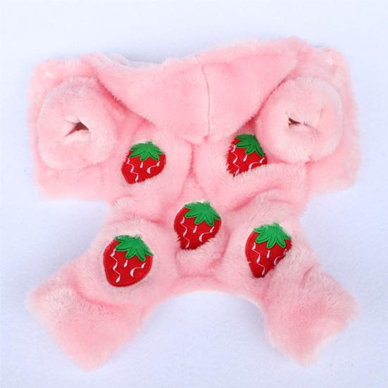 Моющаяся одежда для домашних животных, фланелевая куртка с милым принтом, пальто с капюшоном для собак, тонкая работа