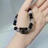 2023 Cute Black & White Couple Bracelets: Cheese, Black Sesame, Black Cat Design