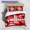 Switzerland football Printed Bedding 3 Piece Set Cozy Breathable Bed Cover Set as Housewarming Holiday Gift