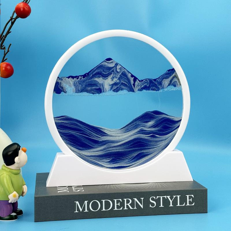 3D Кинетическая картина «Песочные часы»: Креативные песочные часы для декора гостиной