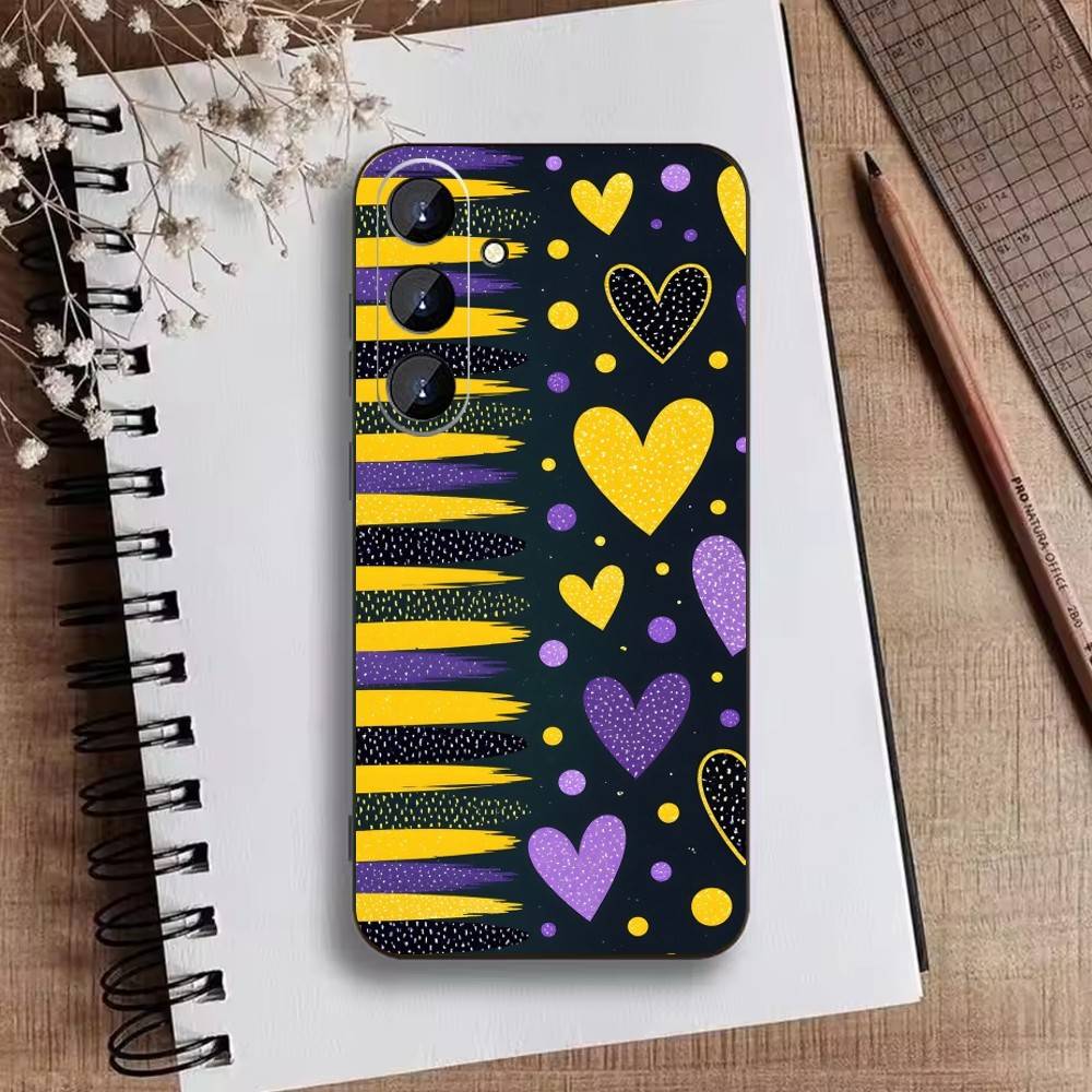 Чехол для телефона Y2k I-INS Graffiti для Samsung Galaxy A73,21,22,32,71,53,52,51,80,5G Мягкий черный чехол