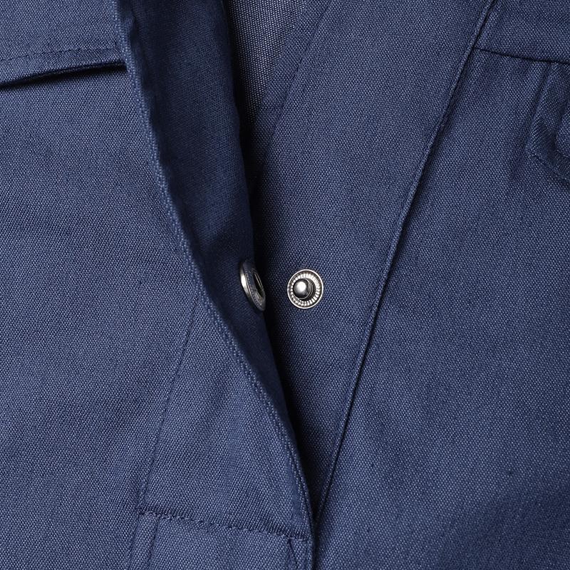 ZANZEA Женское повседневное синее джинсовое платье с отложным воротником и коротким рукавом