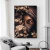 Mystic Scarfed Woman Plants Animal Photo Canvas Print Modern Nature Wall Art Poster Picture for Living Room Home Decor Cuadros