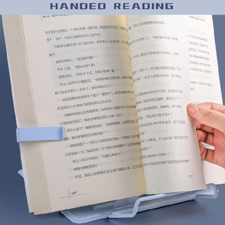 Складная подставка для учебников и книг, регулируемая по углу наклона и высоте, с зажимами для страниц, для нотных листов, кулинарных рецептов, планшета
