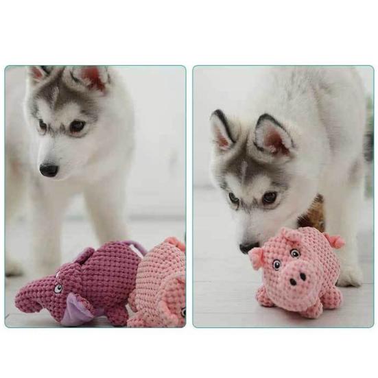 Мягкая игрушка для собак в виде животного Интерактивная неразрушимая игрушка для собак Мягкие игрушки Жесткая жевательная игрушка