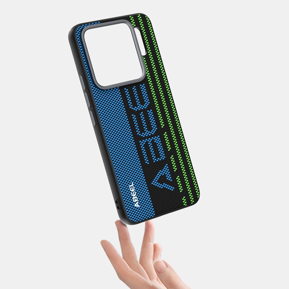 ABEEL Чехол для Xiaomi 15S Pro, совместимый с MagSafe, напечатанный ПК ТПУ Алюминиевый сплав Кожаный чехол для телефона