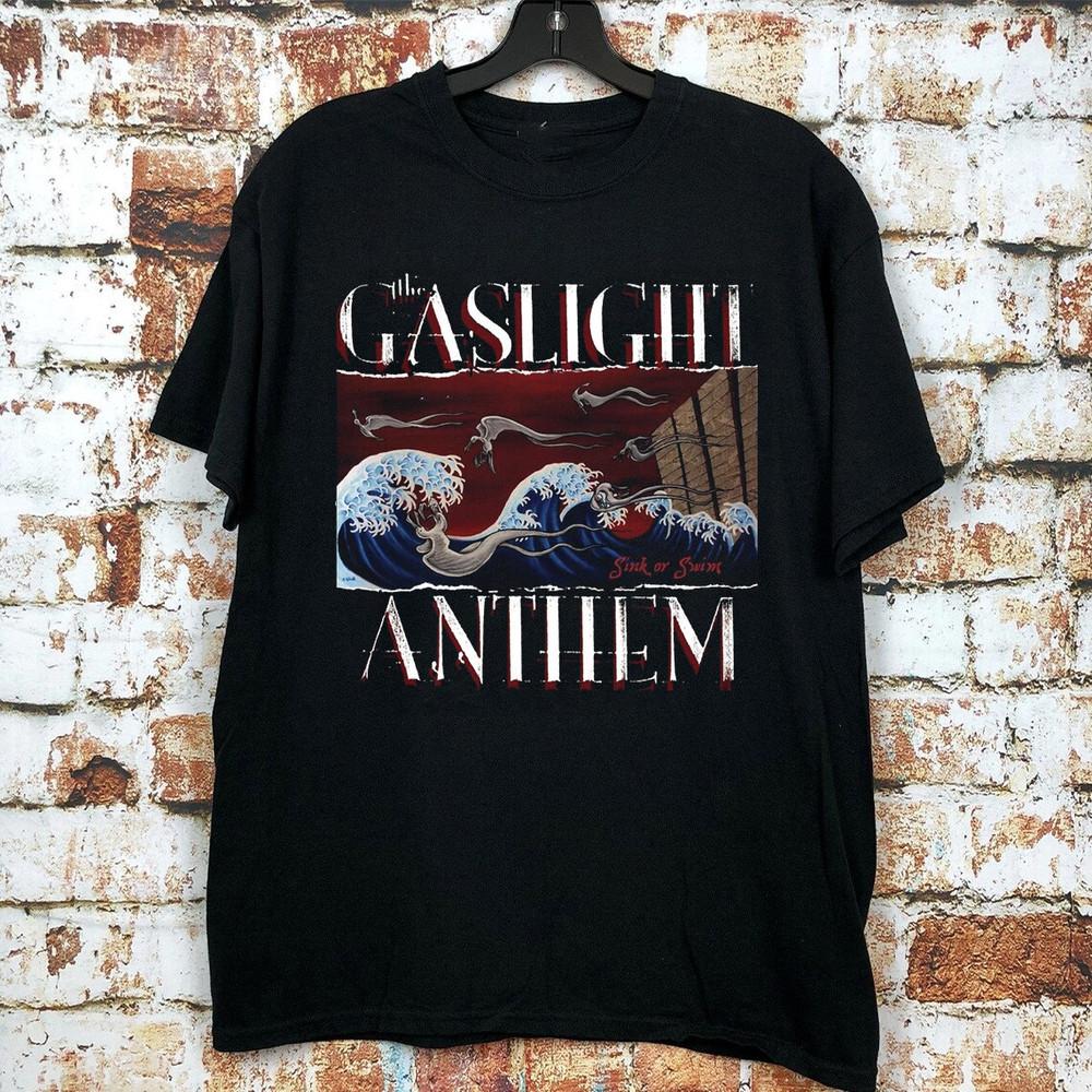 Sink or Swim by Gaslight Anthem Black Cotton T Shirt Size S5XL Unisex T-Shirt