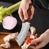 Дамасская сталь Тесак для мяса Нож для обвалки Нож с молотком Кованый нож ручной работы Нож для нарезки с чехлом для ножа