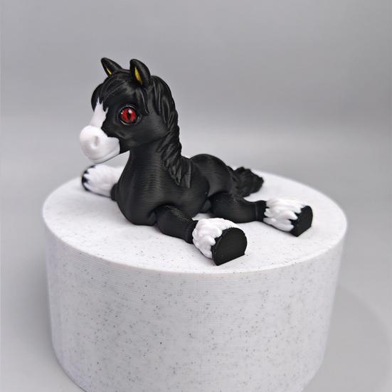 Игрушка Лошадь, напечатанная на 3D-принтере, Шарнирная лошадь с гибкими суставами, Стресс