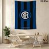 Inter Milan Logo Wallpaper Bedding 1 Duvet Cover 2 Pillowcase Without Core Soft And Comfortable Duvet Cover And Pillowcase
