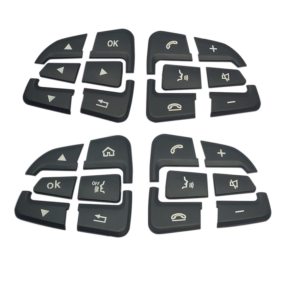 Black for Mercedes Benz GLC X253 C Class W205 CLA GLA A Class X156 C117 W176 Steering Wheel Button Covers Trim