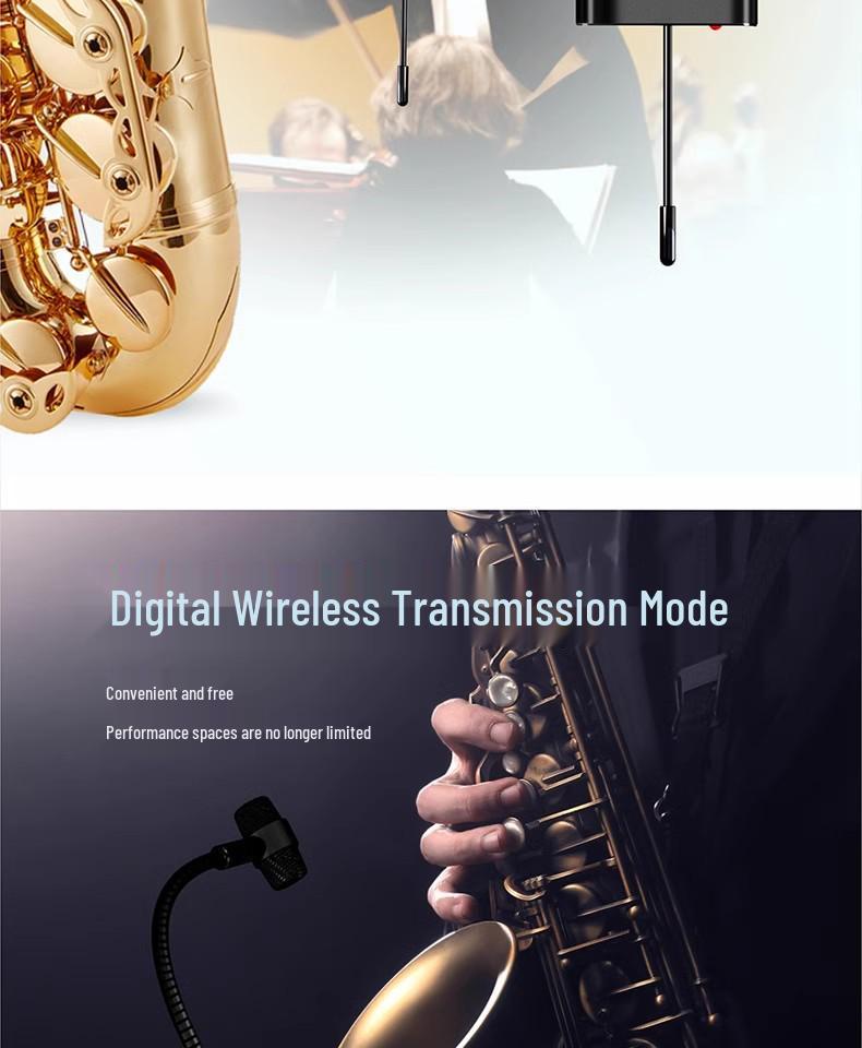 Профессиональный беспроводной микрофон для саксофона Shang Hao для выступлений