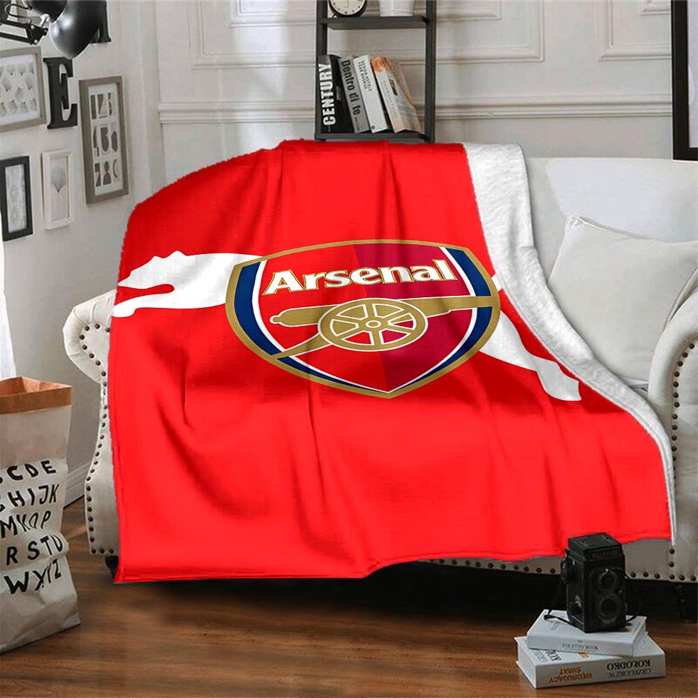 Arsenal Blanket Comfortable Great for Seaside Bed Picnics Four Seasons Multipurpose Warmthful Decor Gifts For Family Or Friends