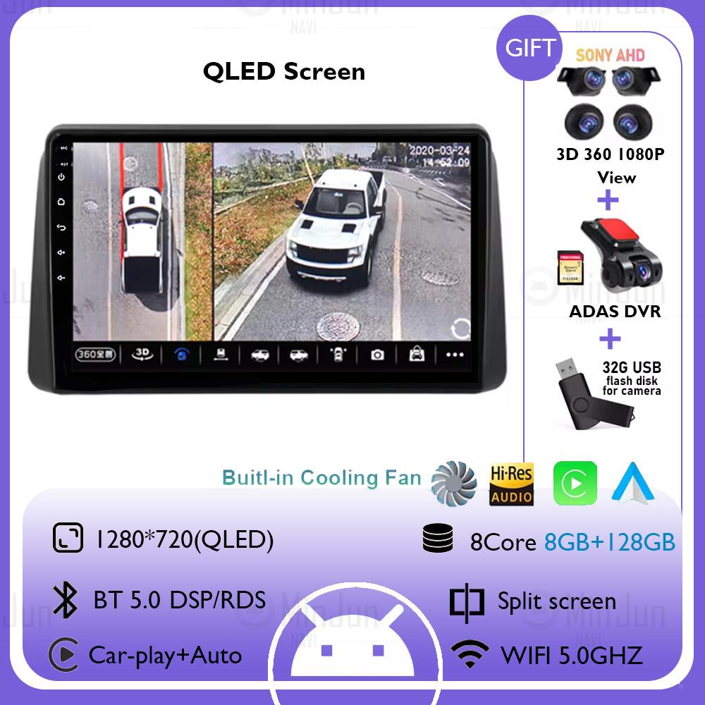 Для Chrysler 2011 - 2015 Grand Voyager 5 Car Radio Android 14 Мультимедиа Беспроводной Carplay Авто Стерео QLED Сенсорный Экран