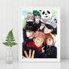 5D Diy Diamond Painting Jujutsu Kaisen Cross Stitch Full Diamond Embroidery Mosaic