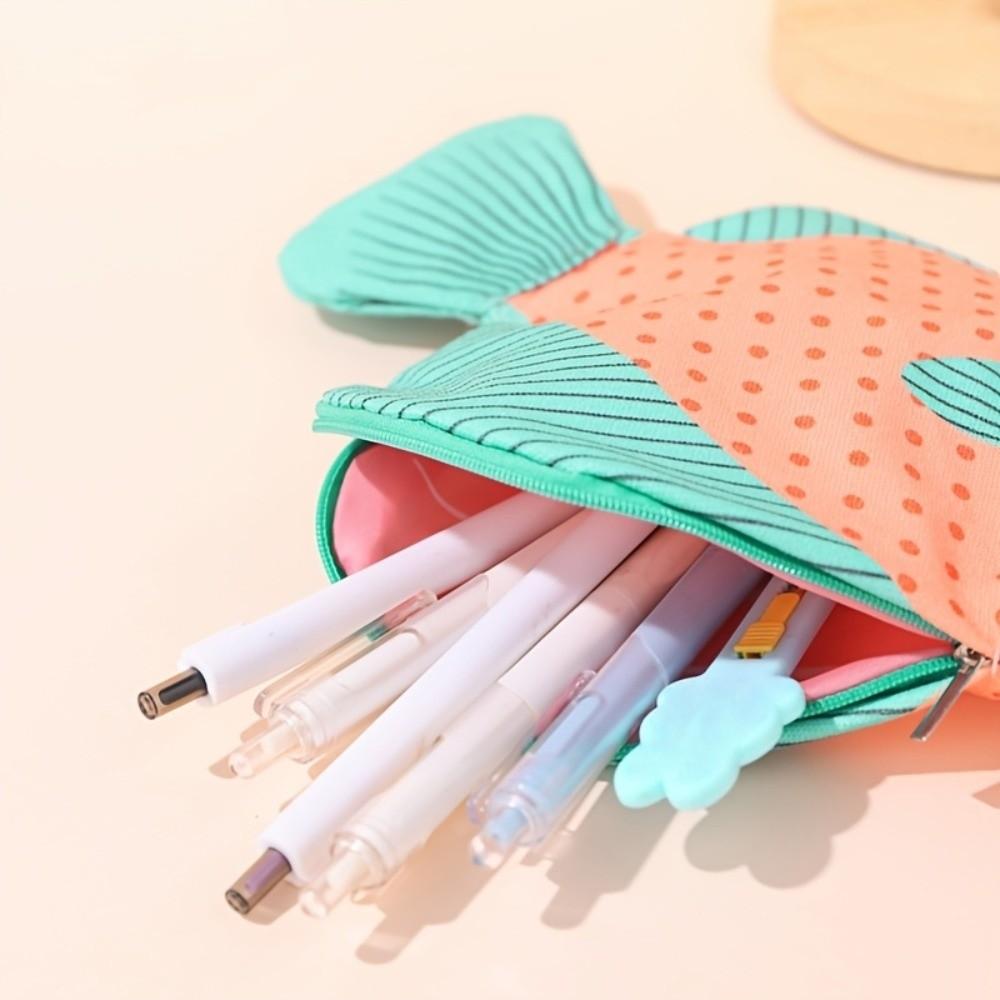 Deep-Sea Fish Back-To-School Stationery Bag Pen Bag Marine Organism Pencil Pouch  Student