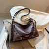 Женская сумка-тоут большой вместимости 2025 новая осенне-зимняя ретро повседневная на плечо сумка для поездок многофункциональный рюкзак