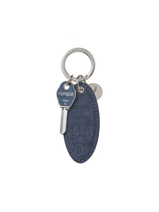 vunque Suede Round Key Charm (Suede Round Key Charm) Goth Navy