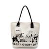 2025 Autumn New Korean Version Fashion Cartoon Canvas Bag Casual Commuting Simple Large Capacity Tote Bag Shoulder Bag