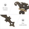 2pcs  Cabinet Hinge Retro Bronze Zinc Alloy Butt Hinges Antique Wooden Box Decorative Hinge Furniture Hardware Accessories