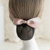 Korean Style Bowknot Spring Clip Ribbon Hair Net Cover Elegant Nurse Hair Clip  Bank