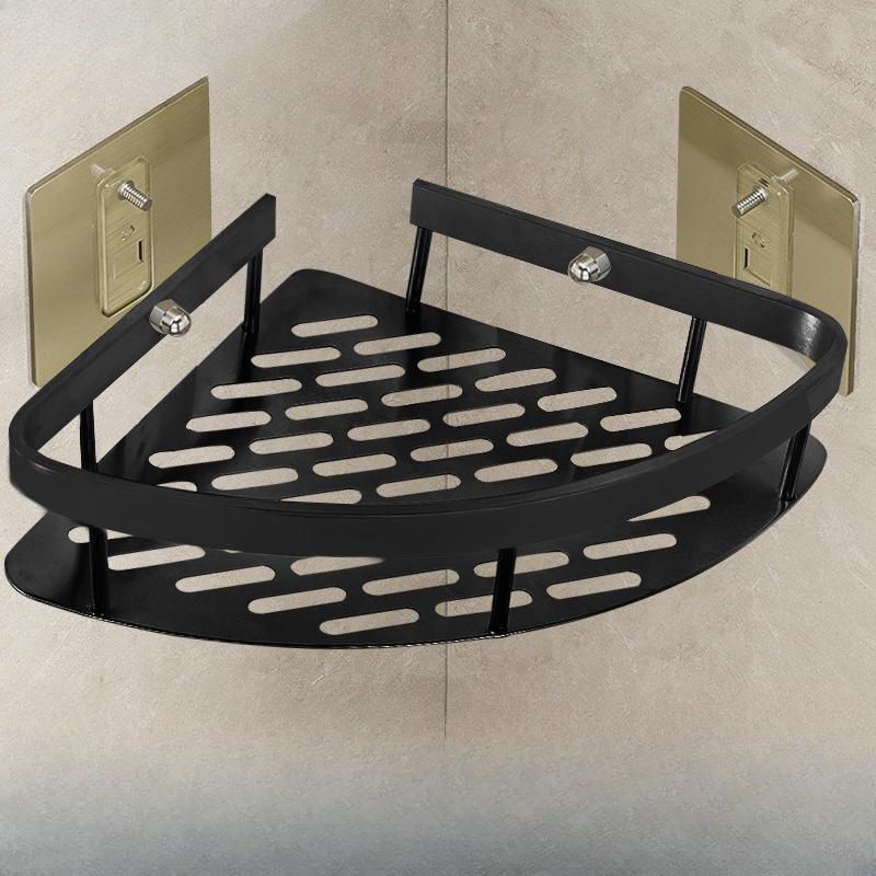 Полка для ванной комнаты, полка для шампуня из алюминиевого сплава, органайзер для хранения косметики, полка для душа, аксессуары для ванной комнаты, настенная угловая полка без сверления