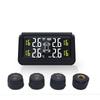 Солнечная Беспроводная Система Контроля Давления в Шинах TPMS Автосигнализация Цифровой Цветной Дисплей С 4 датчиками