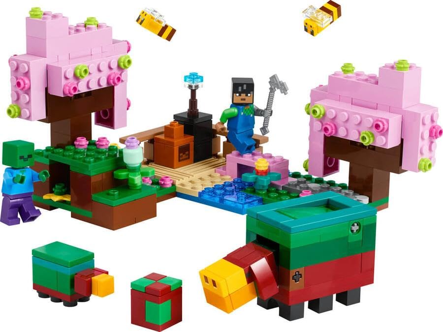 LEGO Minecraft Sakura Garden Toy Подарок на день рождения Блок Рождество Девочки Мальчики Дети 8 лет 9 лет 10 лет Ученик начальной школы