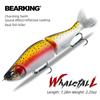 BEARKING Верхняя рыболовная приманка 185 мм, 64 г, 2,25 унции, шарнирные воблеры-минноу, корпус из АБС-пластика с мягким хвостом, мягкая приманка SwimBaits для щуки и окуня