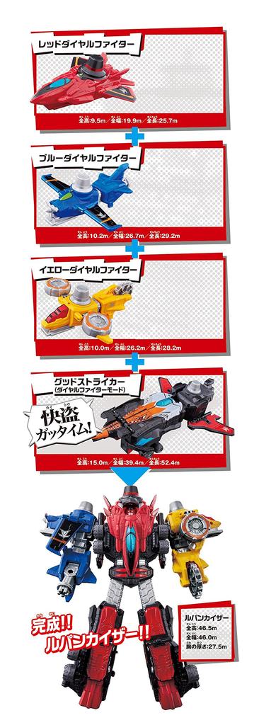 Kaito Sentai Lupinranger VS Keisatsu Sentai Patranger VS Vehicle Series Kaito Gattai DX Lupin Kaiser Set