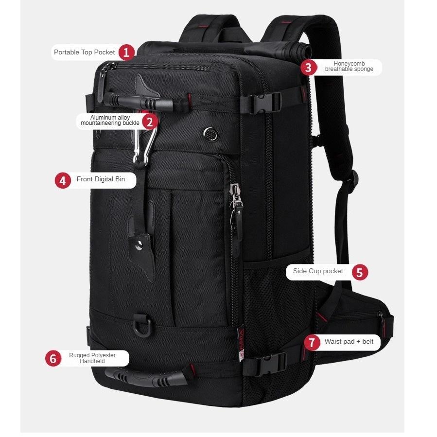 Новый стиль рюкзака из ткани Оксфорд дорожная сумка мужской рюкзак для отдыха на природе большая вместительная сумка для багажа многофункциональная походная альпинистская сумка