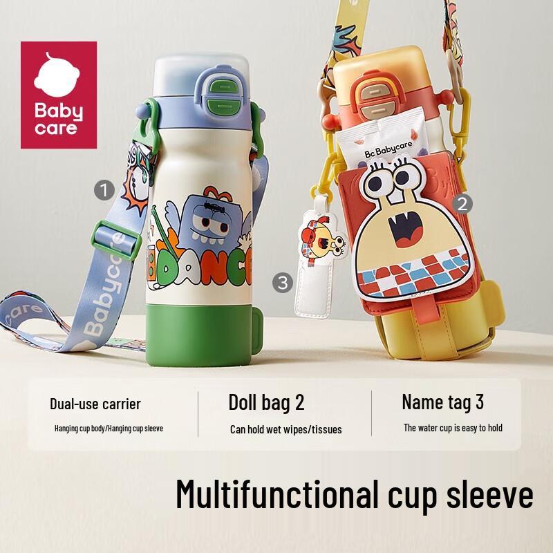 babycare Детская термобутылка для воды 4-в-1 с трубочкой